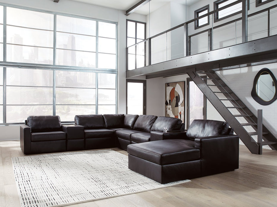 Modmax II Sectional with Chaise and Storage Consoles - Furniture Warehouse Direct (Victoria, TX)