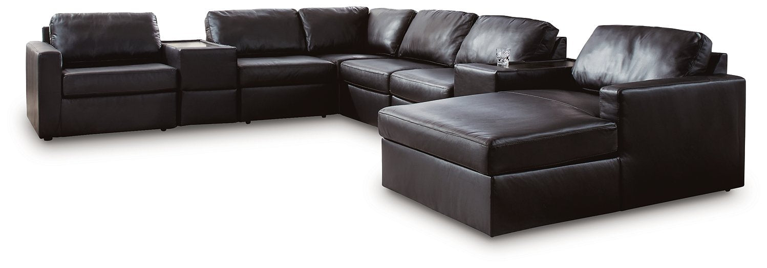 Modmax II Sectional with Chaise and Storage Consoles - Furniture Warehouse Direct (Victoria, TX)