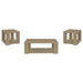 Pavone Open-Shelf Coffee and End Table Set - Latte 3-Piece Set
