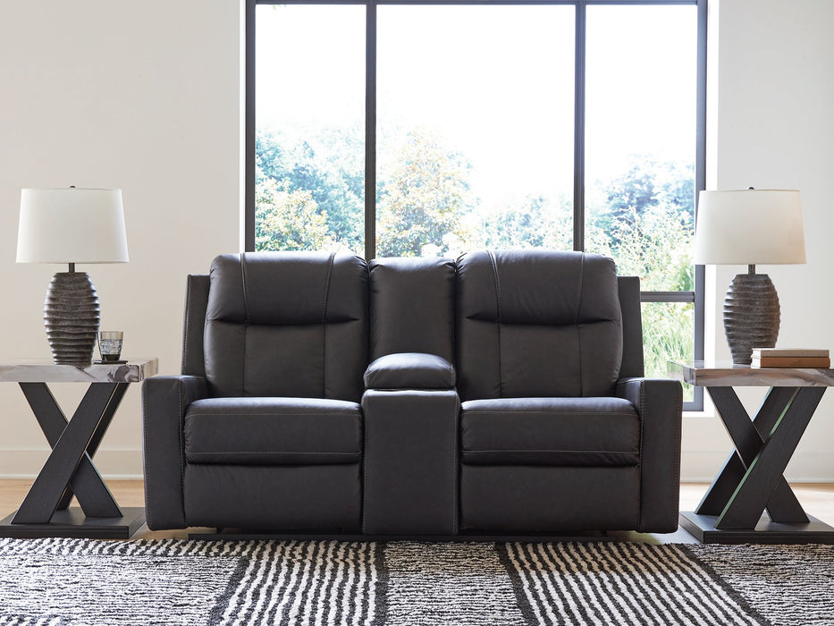 Mackmenville Reclining Loveseat with Console - Furniture Warehouse Direct (Victoria, TX)
