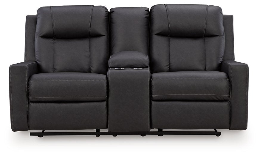 Mackmenville Reclining Loveseat with Console - Furniture Warehouse Direct (Victoria, TX)
