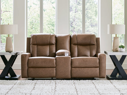 Mackmenville Reclining Loveseat with Console - Furniture Warehouse Direct (Victoria, TX)
