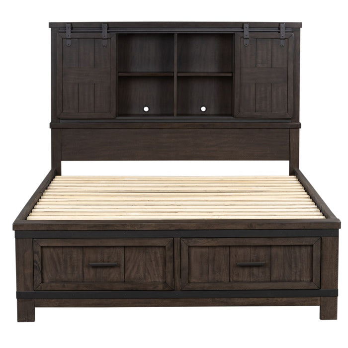 Thornwood Hills Bookcase Bed, Dresser & Mirror, Chest image