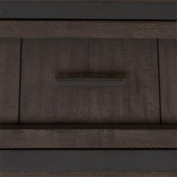 Liberty Furniture Thornwood Hills Twin Bookcase Bed in Rock Beaten Gray