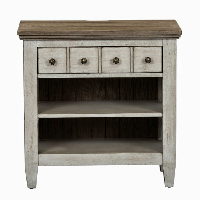 Heartland Queen Panel Bed, Dresser & Mirror, Chest, Night Stand