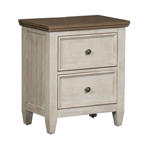 Heartland 2 Drawer Nightstand w/ Charging Station in Antique White image