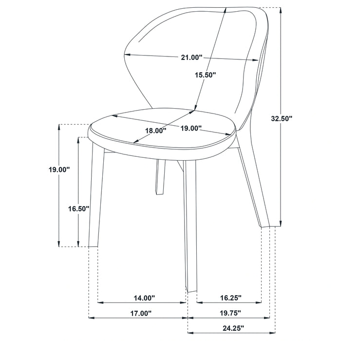 Randolph 7 Pc Dining Set (Table and 6 Chair)