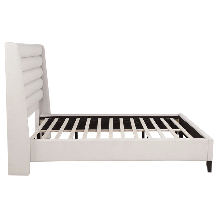 Leslie Upholstered Wingback Platform Bed