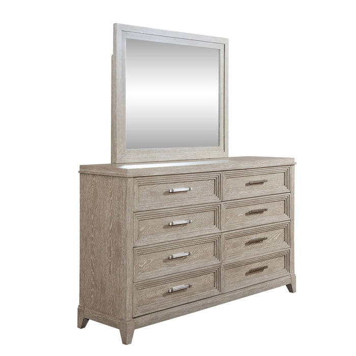 Belmar King Uph Bed, Dresser & Mirror