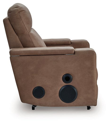 Lorrenton Power Glider Recliner with Audio System - Furniture Warehouse Direct (Victoria, TX)