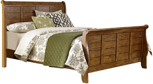 Liberty Furniture Grandpa's Cabin King Sleigh Bed in Age Oak image
