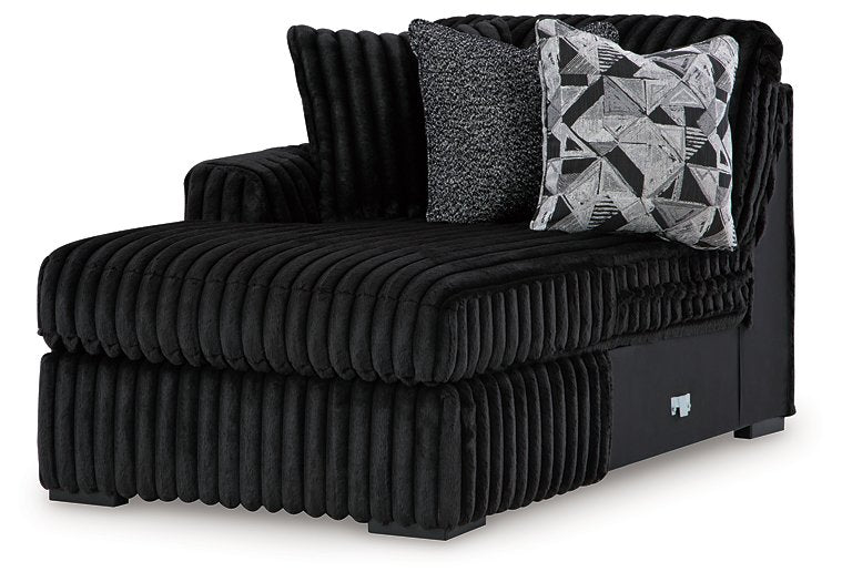 Midnight-Madness Sectional with Chaise - Furniture Warehouse Direct (Victoria, TX)