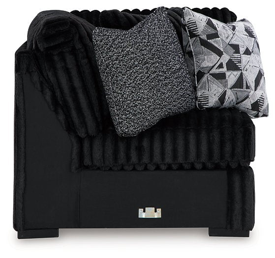 Midnight-Madness Sectional with Chaise - Furniture Warehouse Direct (Victoria, TX)