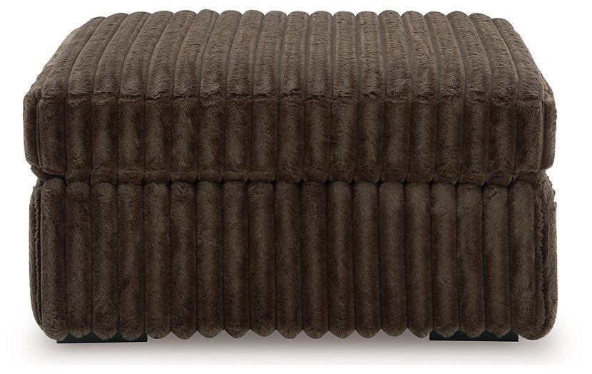 Midnight-Madness Oversized Accent Ottoman - Furniture Warehouse Direct (Victoria, TX)