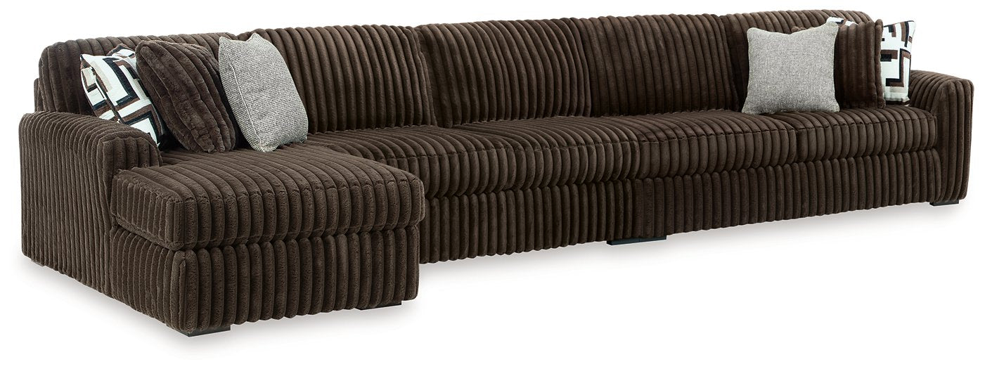 Midnight-Madness Sectional with Chaise - Furniture Warehouse Direct (Victoria, TX)