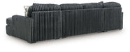Midnight-Madness Double Chaise 3-Piece Sectional - Furniture Warehouse Direct (Victoria, TX)