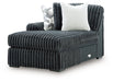 Midnight-Madness Double Chaise 3-Piece Sectional - Furniture Warehouse Direct (Victoria, TX)