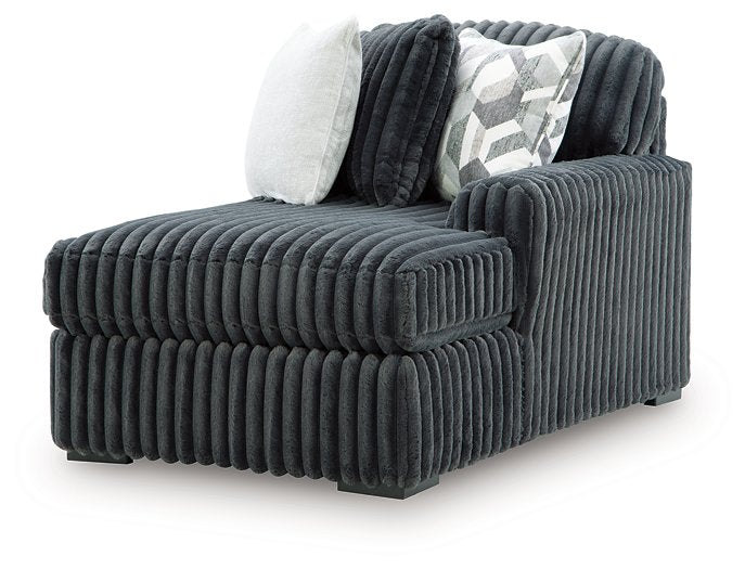 Midnight-Madness Double Chaise 3-Piece Sectional - Furniture Warehouse Direct (Victoria, TX)