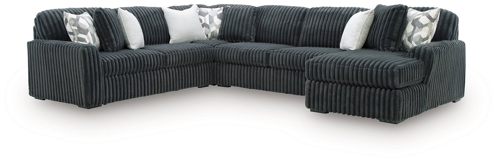 Midnight-Madness Sectional with Chaise - Furniture Warehouse Direct (Victoria, TX)