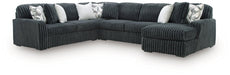 Midnight-Madness Sectional with Chaise - Furniture Warehouse Direct (Victoria, TX)