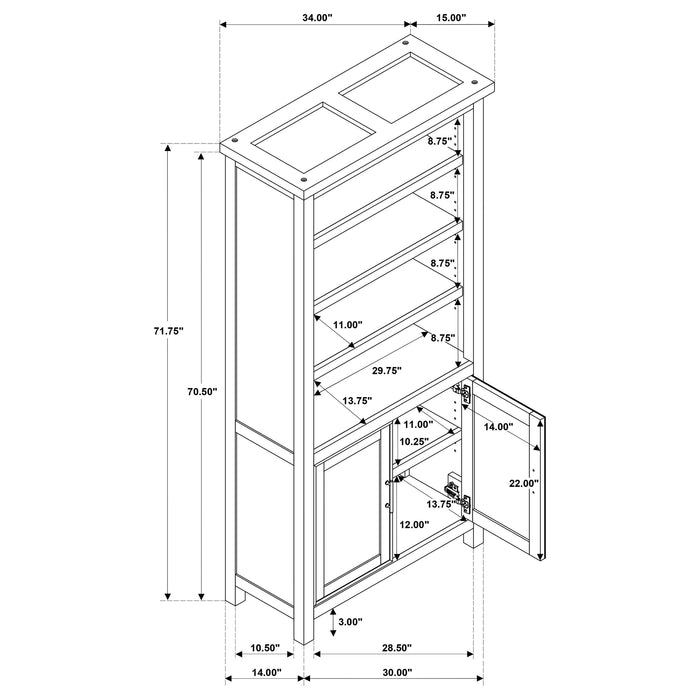 Vermes Cabinet Bookcase