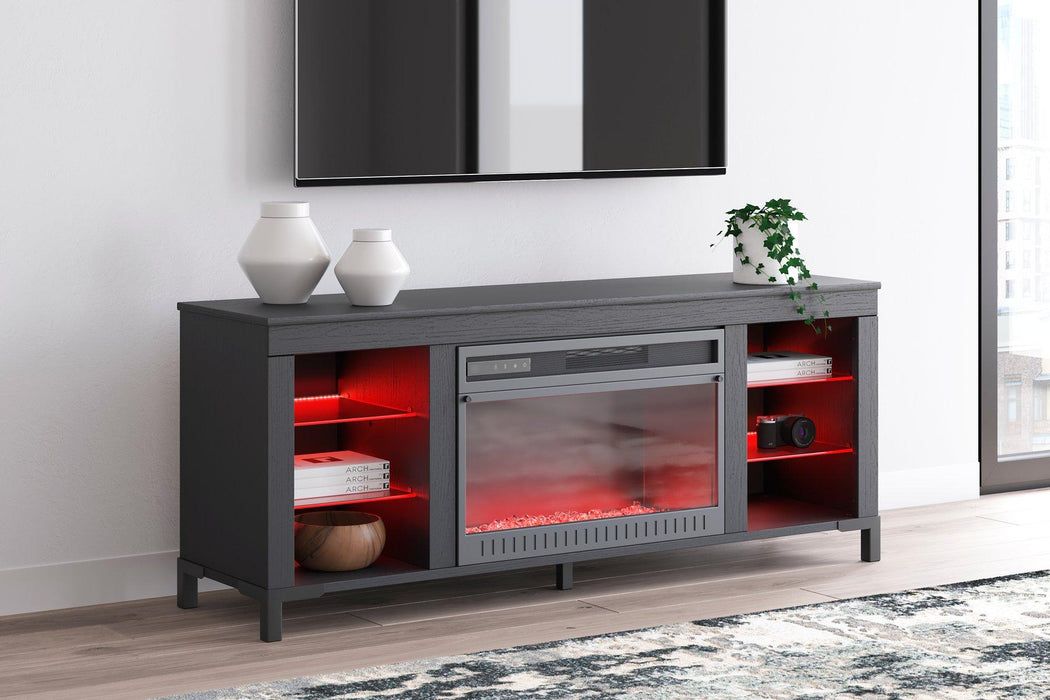 Cayberry 60" TV Stand with Electric Fireplace - Furniture Warehouse Direct (Victoria, TX)