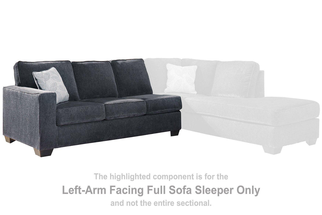 Altari Sleeper Sectional with Chaise - Furniture Warehouse Direct (Victoria, TX)