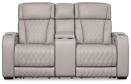 Boyington Power Reclining Loveseat with Console - Furniture Warehouse Direct (Victoria, TX)