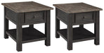 Tyler Creek End Table Set - Furniture Warehouse Direct (Victoria, TX)