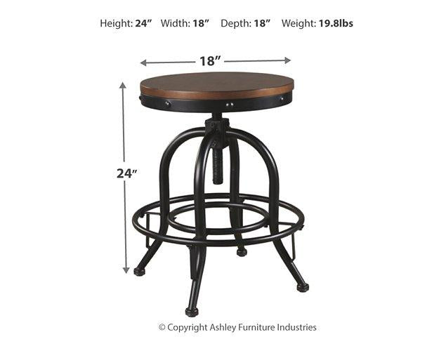 Valebeck Counter Height Bar Stool - Furniture Warehouse Direct (Victoria, TX)