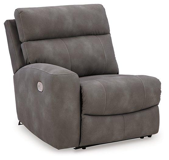Next-Gen DuraPella Power Reclining Sectional Loveseat with Console - Furniture Warehouse Direct (Victoria, TX)