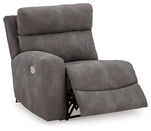 Next-Gen DuraPella Power Reclining Sectional Loveseat - Furniture Warehouse Direct (Victoria, TX)