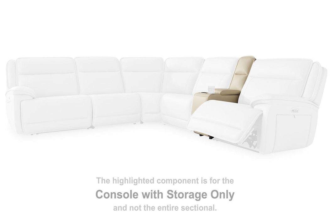 Double Deal Reclining Sectional with Console - Furniture Warehouse Direct (Victoria, TX)