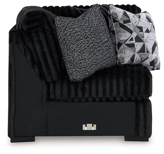 Midnight-Madness Sectional with Chaise - Furniture Warehouse Direct (Victoria, TX)