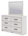 Cayboni Dresser and Mirror - Furniture Warehouse Direct (Victoria, TX)