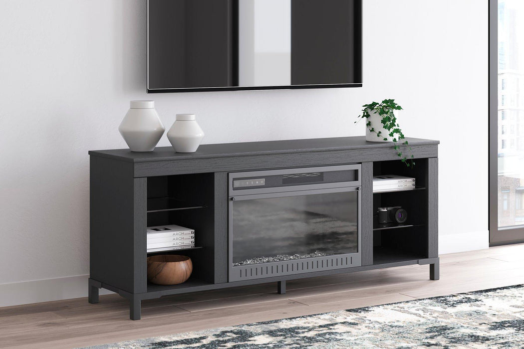 Cayberry 60" TV Stand with Electric Fireplace - Furniture Warehouse Direct (Victoria, TX)