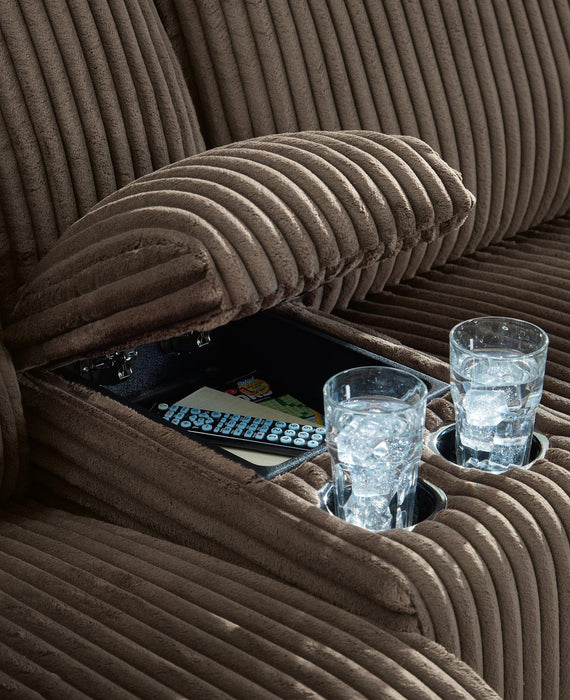 Top Tier Reclining Sectional with Chaise - Furniture Warehouse Direct (Victoria, TX)