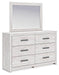 Cayboni Dresser and Mirror - Furniture Warehouse Direct (Victoria, TX)