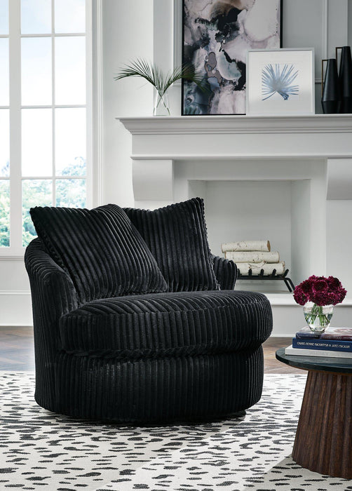Gramwell Swivel Accent Chair - Furniture Warehouse Direct (Victoria, TX)