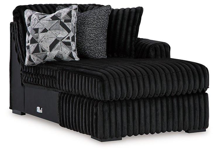 Midnight-Madness Sectional with Chaise - Furniture Warehouse Direct (Victoria, TX)