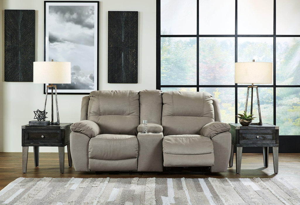Next-Gen Gaucho Reclining Loveseat with Console - Furniture Warehouse Direct (Victoria, TX)