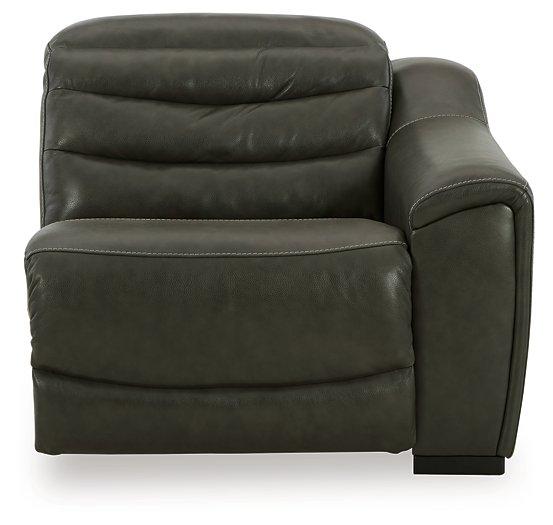 Center Line Power Reclining Sectional Loveseat - Furniture Warehouse Direct (Victoria, TX)