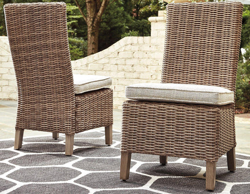 Beachcroft Outdoor Side Chair with Cushion (Set of 2) - Furniture Warehouse Direct (Victoria, TX)