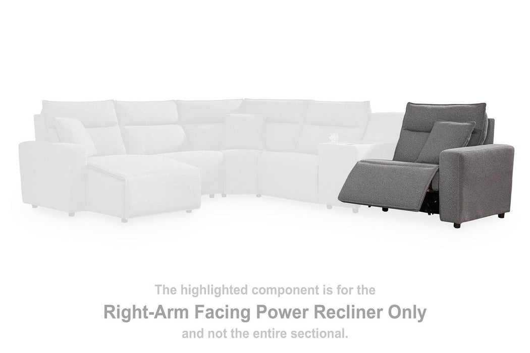 Modmax II Power Reclining Sectional with Audio Consoles - Furniture Warehouse Direct (Victoria, TX)