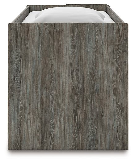 Frandern Loft Bed with Bookcase Storage - Furniture Warehouse Direct (Victoria, TX)