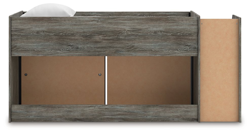 Frandern Loft Bed with Bookcase and Drawer Storage - Furniture Warehouse Direct (Victoria, TX)