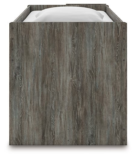 Frandern Loft Bed with Bookcase and Drawer Storage - Furniture Warehouse Direct (Victoria, TX)