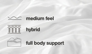 Chime 10 Inch Hybrid 10 Inch Mattress and Pillow - Furniture Warehouse Direct (Victoria, TX)