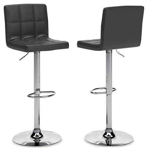 Bellatier Adjustable Height Bar Stool - Furniture Warehouse Direct (Victoria, TX)