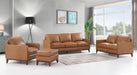 Leather Italia Georgetowne-Newport Ottoman in Camel - Furniture Warehouse Direct (Victoria, TX)